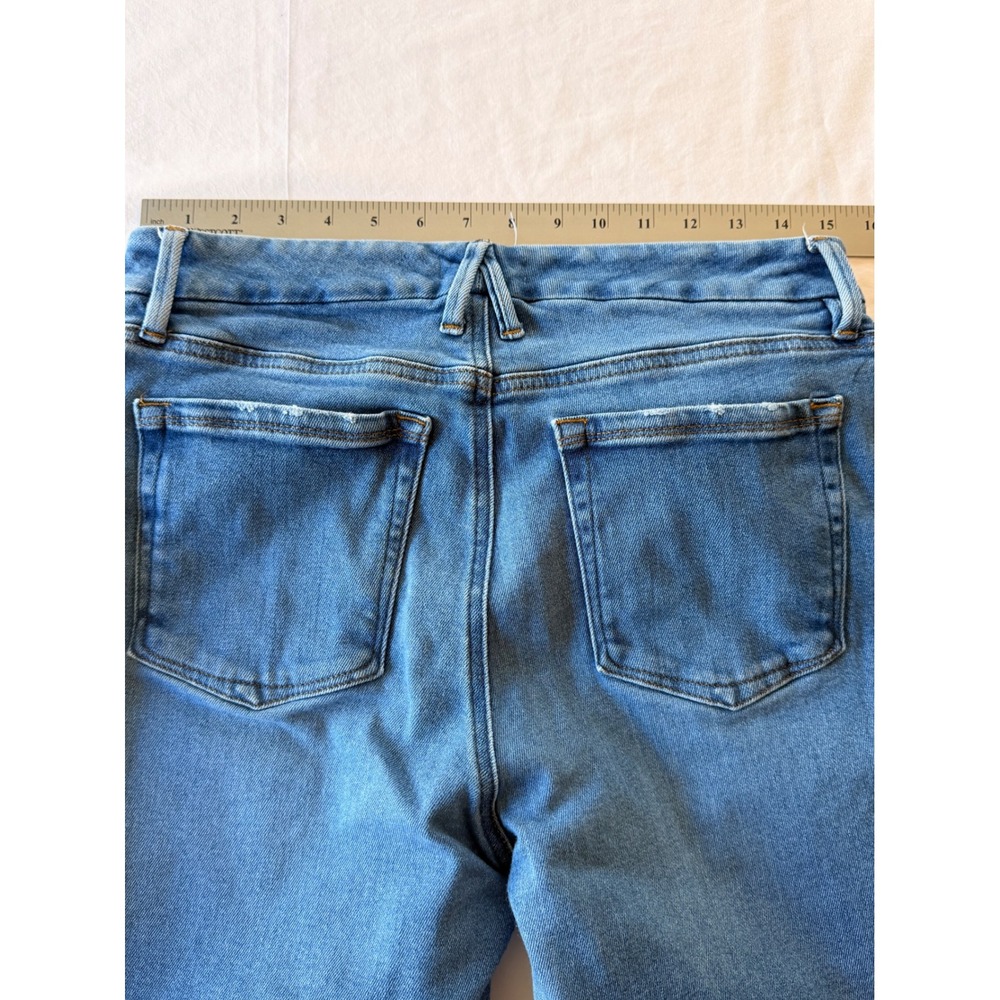 Good American Good Legs Skinny Jeans Blue Distressed High‎ Rise GLCNF731T 14/32 - Picture 2 of 8